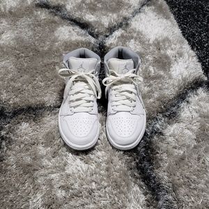 White Air Jordan 1's